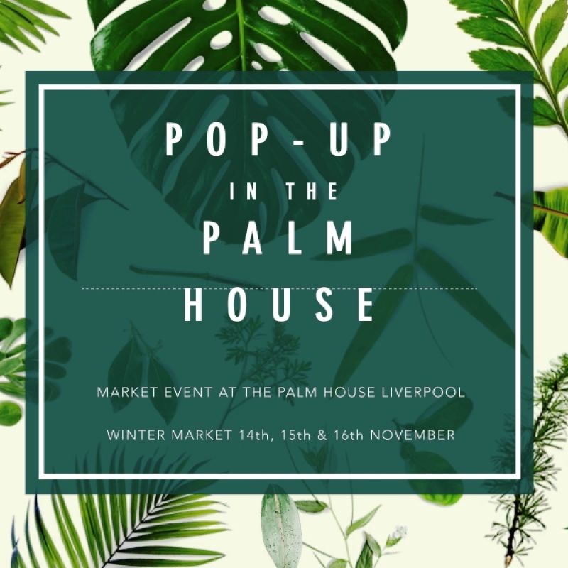 2025 Winter Pop up in the Palmhouse Winter Market flyer 